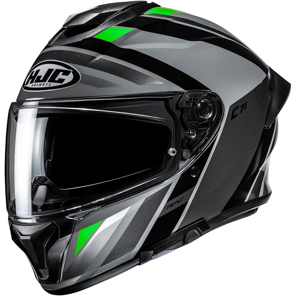 HJC, Casco Moto Integrale C71 FABER Grey Green MC4, XS