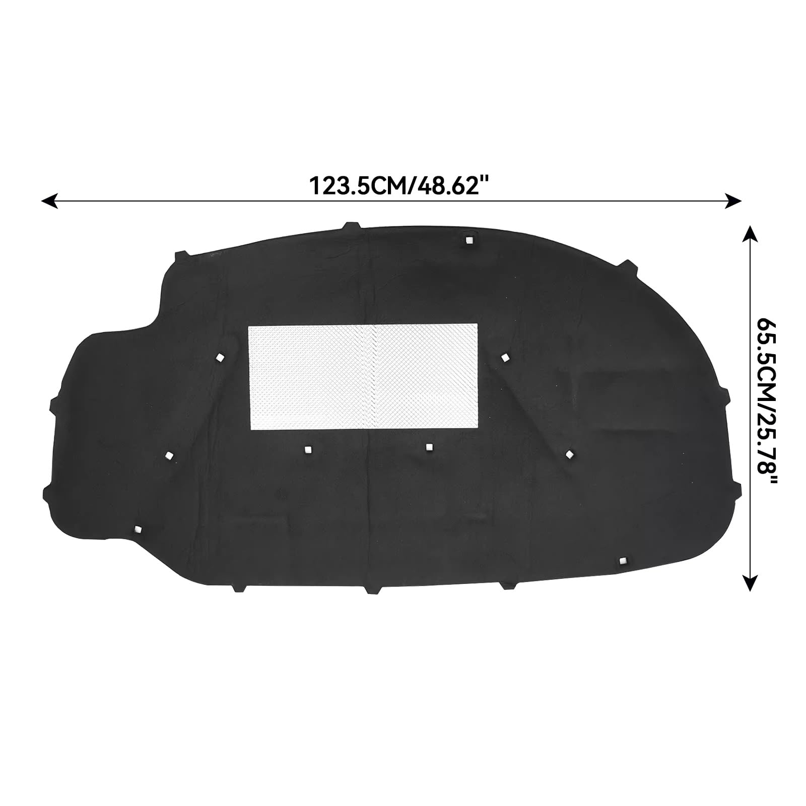 Compatible Con VW Para Jetta III 1K2 2005 2006 2007 2008 2009 2010 Almohadilla Amortiguadora De Ruido Para Capó Alfombrilla Insonorizada Aislamiento Acústico