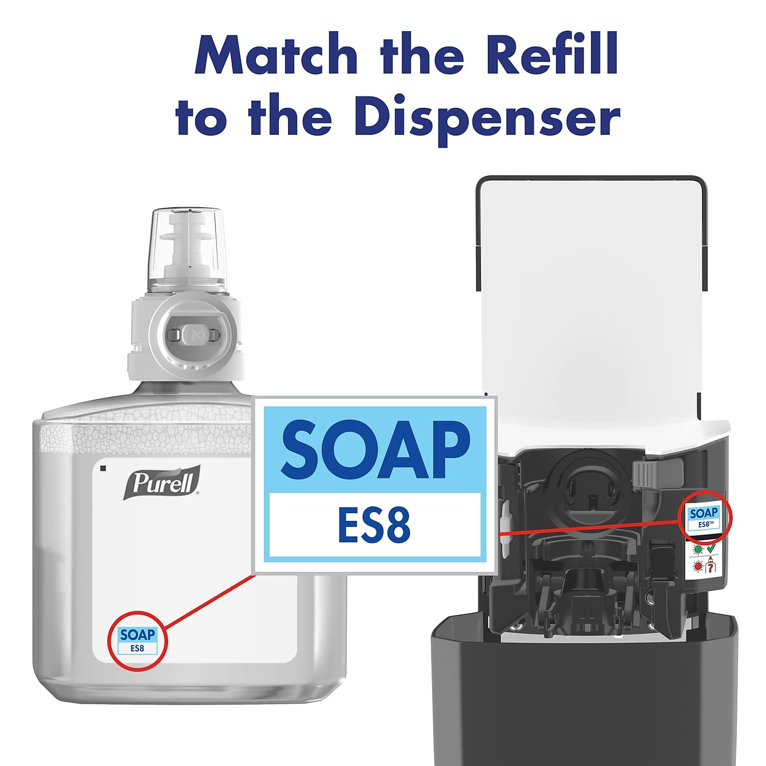 Purell ES8 Automatic Soap Dispenser Graphite, 1200 mL - 7734-01