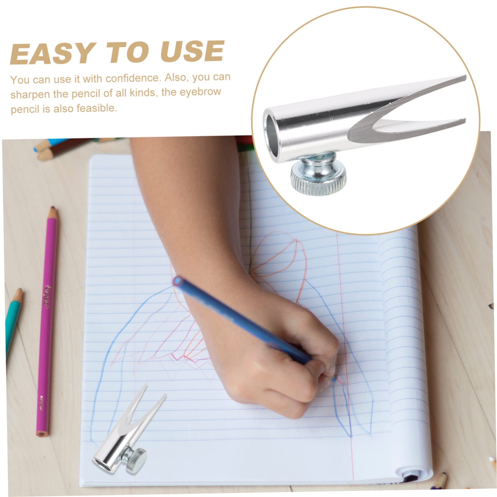 minkissy 5pezzi Temperamatite Manuale Per Matite e Pennarelli Doppio Per Scolpire Precisamente Design Elegante e Adorabile Per Scuola e Ufficio Adatto Ragazzo Ragazza e Studenti