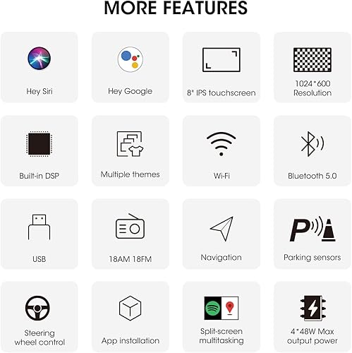 Miniatura 7 de Estéreo de auto Linux doble DIN actualizado 2025 de 8 pulgadas, inalámbrico, CarPlay, Android Auto para VW Passat Golf Jetta Caddy EOS Tiguan,