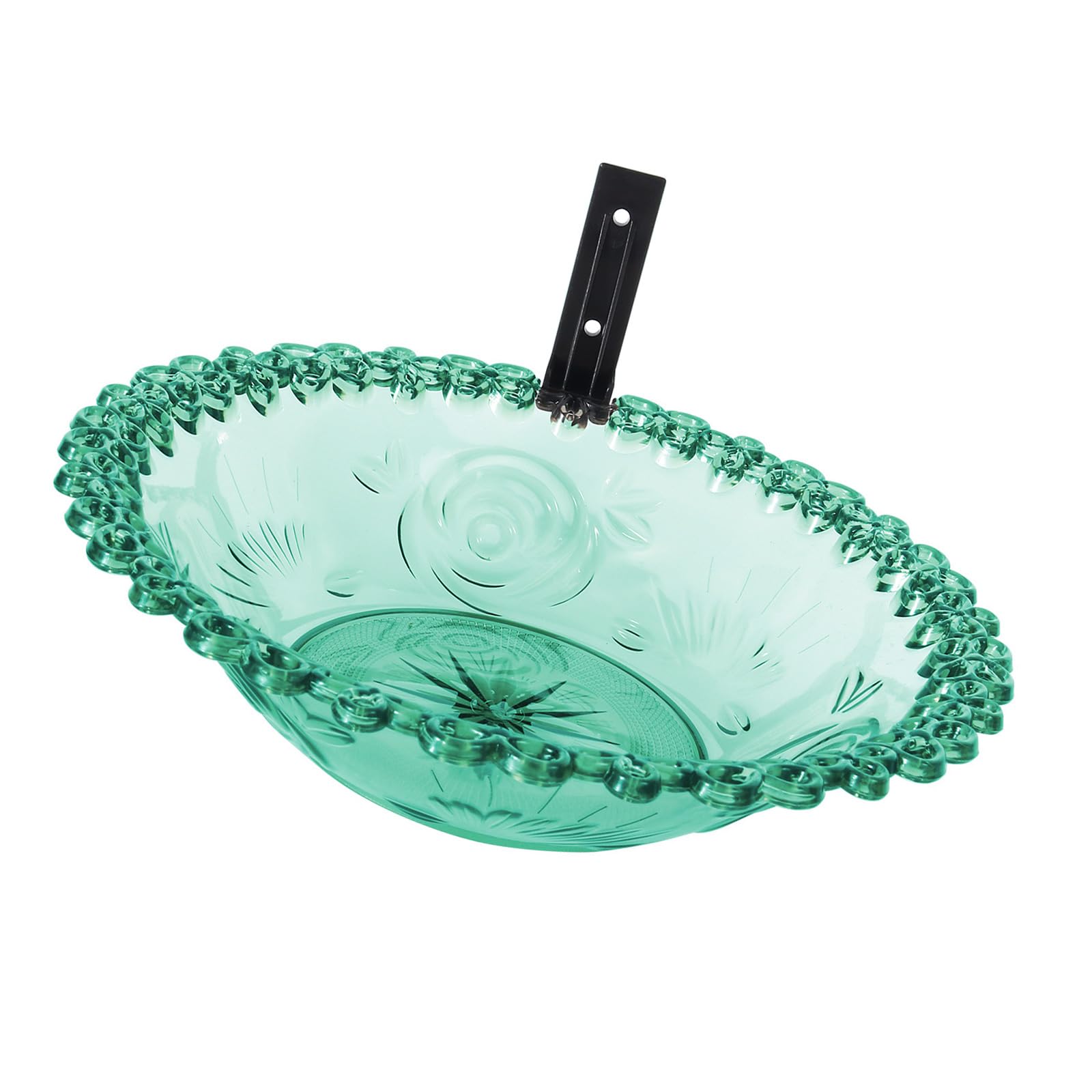sodeber Bird Bath Outdoor for Parrots and Budgerigar Feeders/Waterer Birdbath Outdoor Accessory Easy Install Metal Bath for Outdoors