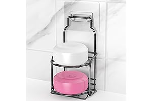 2-Tiered Self-Adhesive Shampoo Bar Holder
