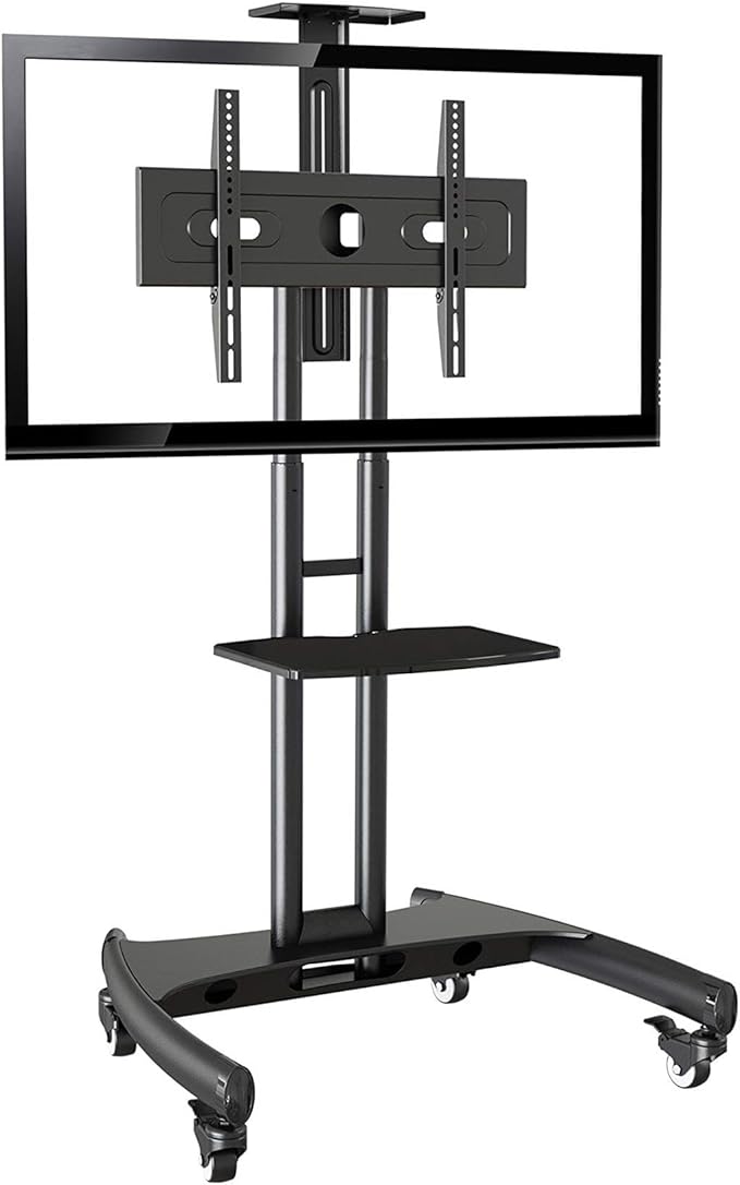 Carro Móvil para TV Pemberly Row 32"-70" con Estante Negro miniatura 4