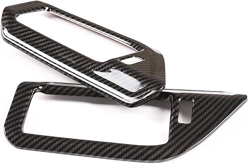 Miniatura 5 de YIWANG - Marco de ventilación de plástico ABS para interior de coche, 2 unidades, para BMW X5 G05 2019 2020