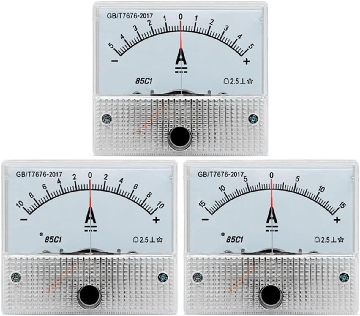 Amazon.com: Positive and negative ammeter DC-5A to+5A/-10Ato+10A/-15A ...