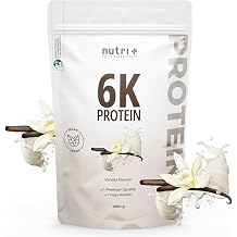 Protein Vanilla 1kg - 82.4% Protein - Protein Powder - 6-Component Protein Powder - Nutri-Plus Shape & Shake  Powder without Lactose - Vanilla Protein Powder - 1000g Vanilla Powder