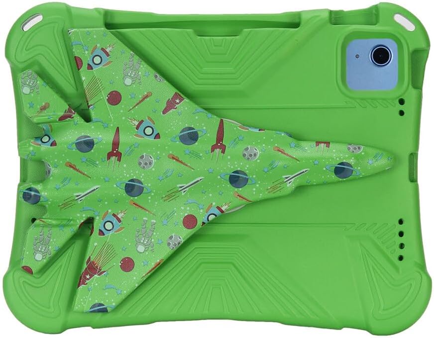 Generic case Compatible with iPad mini 1 2 3 4 5 7.9" (Color : Colorful Green) Kids Hard Silicon Back Case Rotate Stand Cover