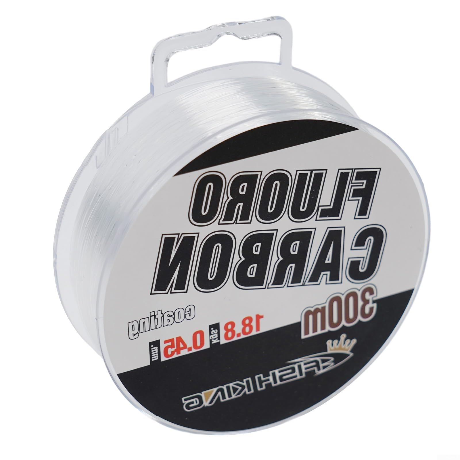 Lenza da pesca in fluorocarbonio, 300 m, invisibile, in fibra di carbonio, per acqua dolce e salata, resistente all'abrasione, filo per lenza da 0,3 a 0,5 mm