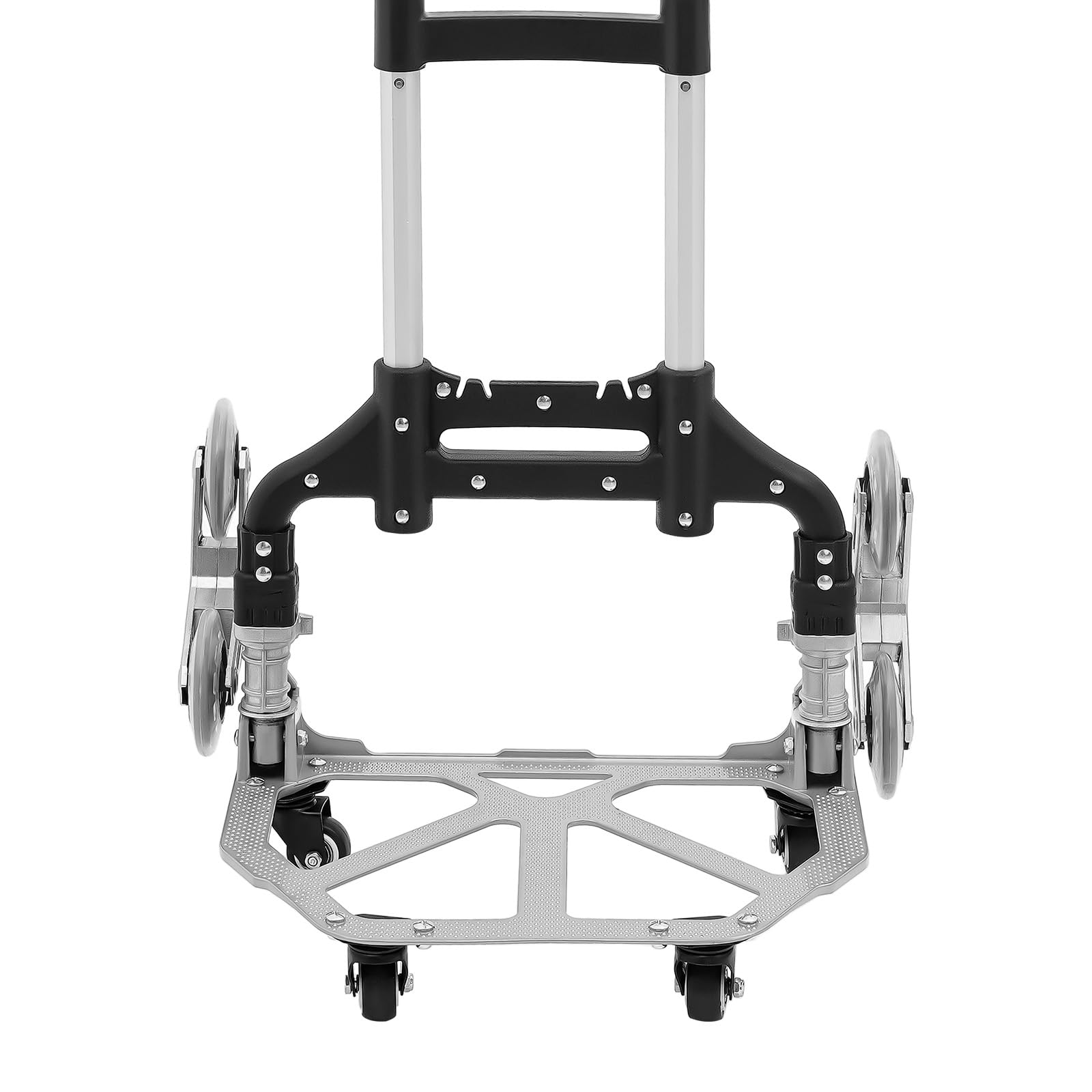 Carrello per scale pieghevole, 6 ruote, portata 210 kg, carrello speciale per traslochi e trasporto di casse di bevande