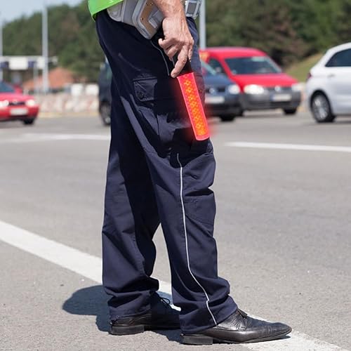 Miniatura 3 de STAHAD 2Pcs LED Control Wands 26Cm with Red and Green Indicators, Rechargeable Night Signal Sticks with Hook for Airport Parking and Safety