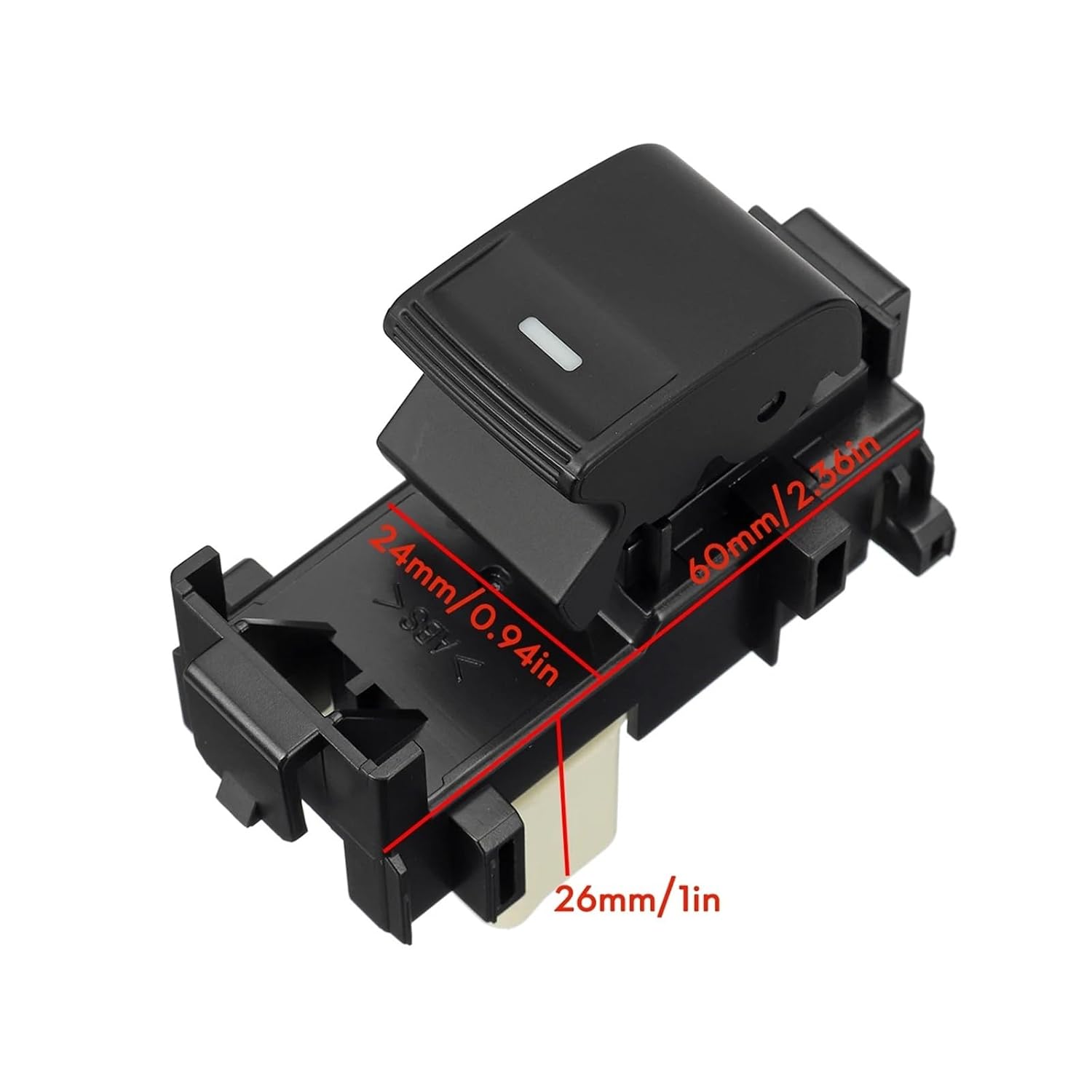 1X LED Light Window Lifter Control Switch Button Passenger Side