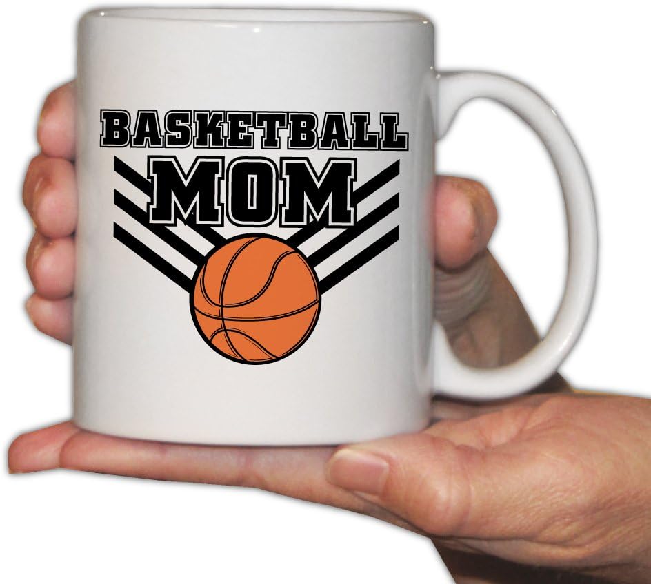 VictoryStore Ceramic Mugs - Basketball Mom 15 ounces Coffee Mug
