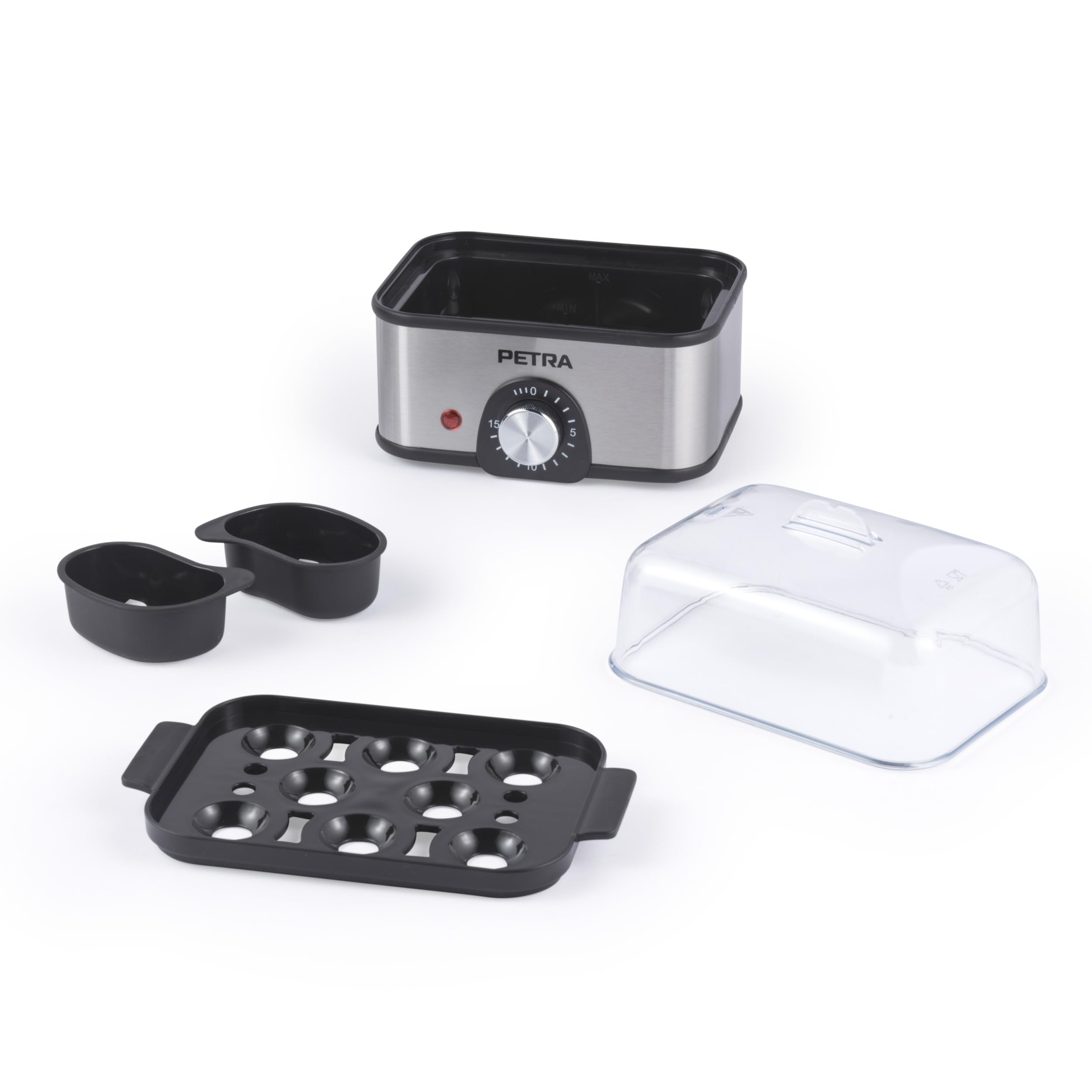 Bollitore Elettrico Per Uova Petra - Cuoce Fino A 8 Uova, Timer 15 Minuti | Per Uova Sode, Morbide O Poché - Foto 7