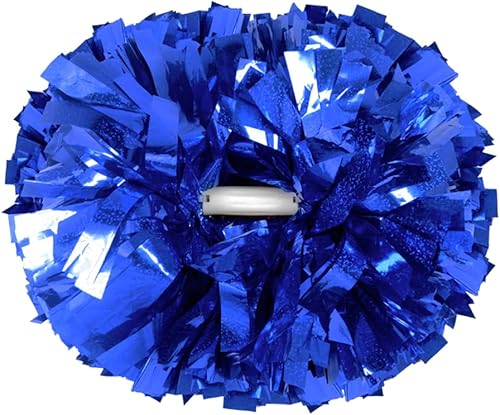 Miniatura 46 de Hooshing - Paquete de 2 pompones de animadora con mango tipo bastón, pompones para espíritu de equipo, deportes, bailes, animación, para niños, Negro