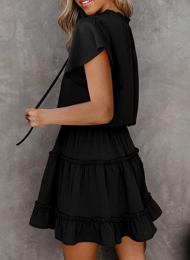 Dokotoo Short Mini Skirt Dresses, Chiffon