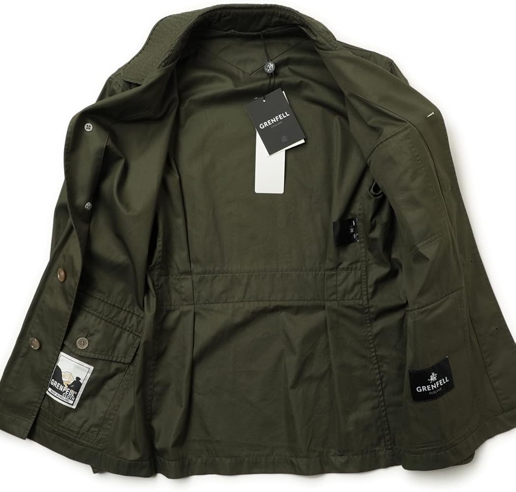 Amazon.co.jp: GRENFELL グレンフェル メンズ サファリ ジャケット