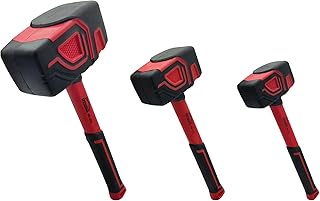 3-Piece Rubber Mallet Set - 10oz
