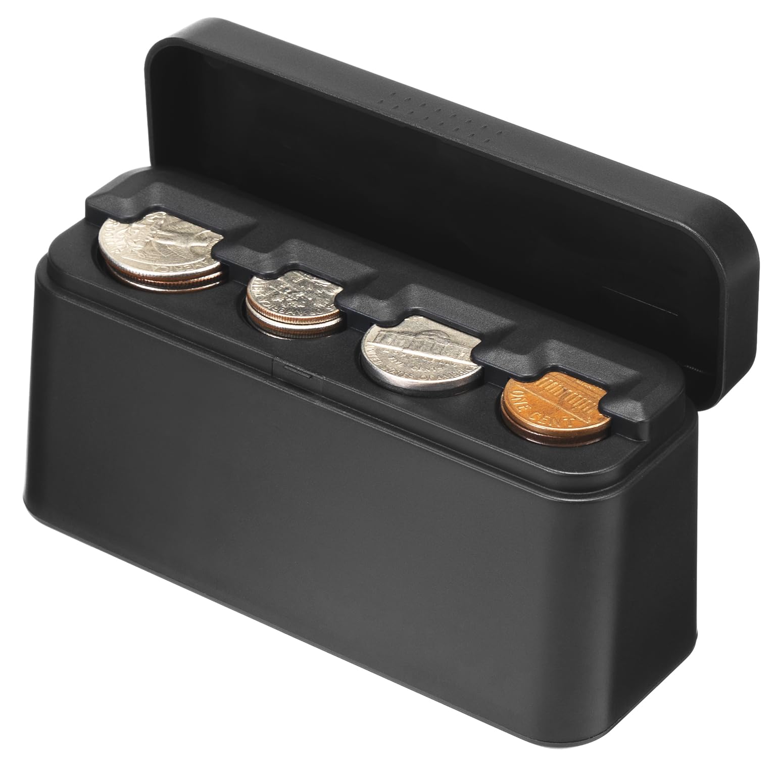 ANCHOM Coin Holder for Car, Larger Capacity Coin Organizer for Car Change