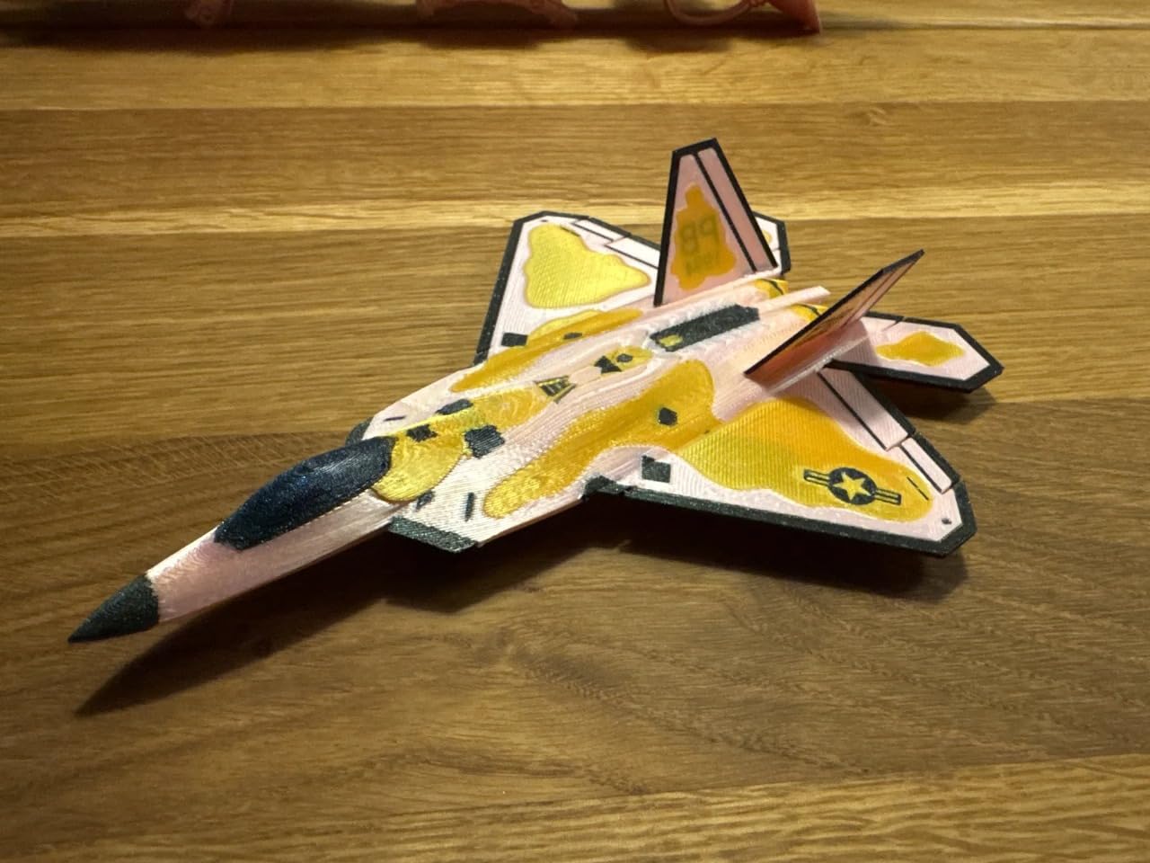 BHISRA FAB Aircraft Model, F-22 Raptor Fighter Jet Display Replica, Multicolor Camouflage,Figure Toy 3