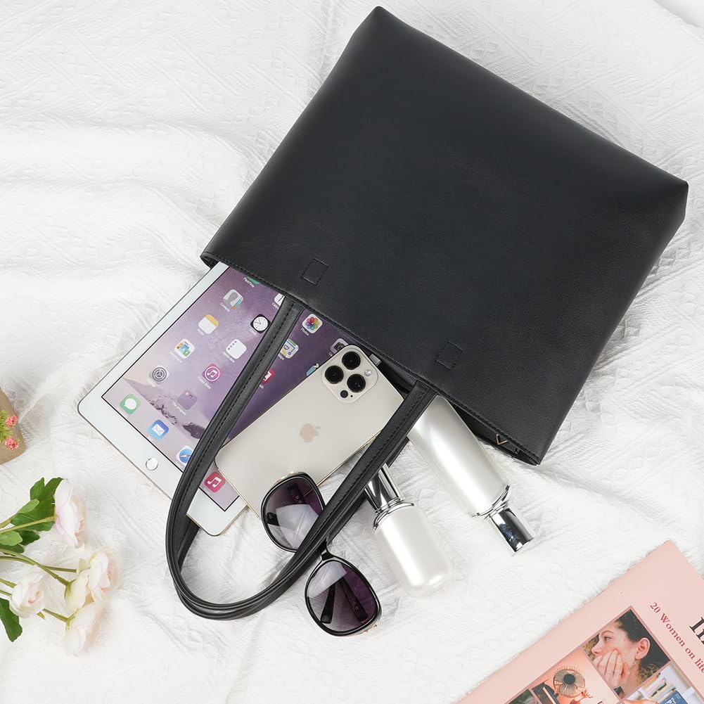 flintronic Borse Tote a Mano da Donna, Borsa a Tracolla Donna in Pelle PU, Borse Shopper Impermeabile per Computer, Borsa a Mano per Shopping Viaggi Lavoro Ufficio