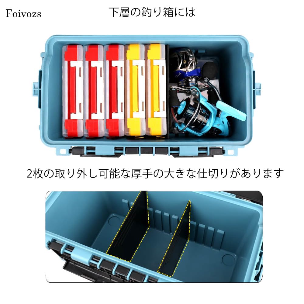 Amazon.co.jp: タックルボックス 釣り用 収納 座れる 釣り道具入れ