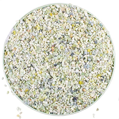 Image of 7lb Jade Bean Pebbles,1 /4 Inch Cactus Bonsai DIY Rocks, Natural Succulent Rock and River Rocks Decorative for Aquariums, Vases, Terrarium, Outdoor Gardening, Top Dressing for Potted Plants
