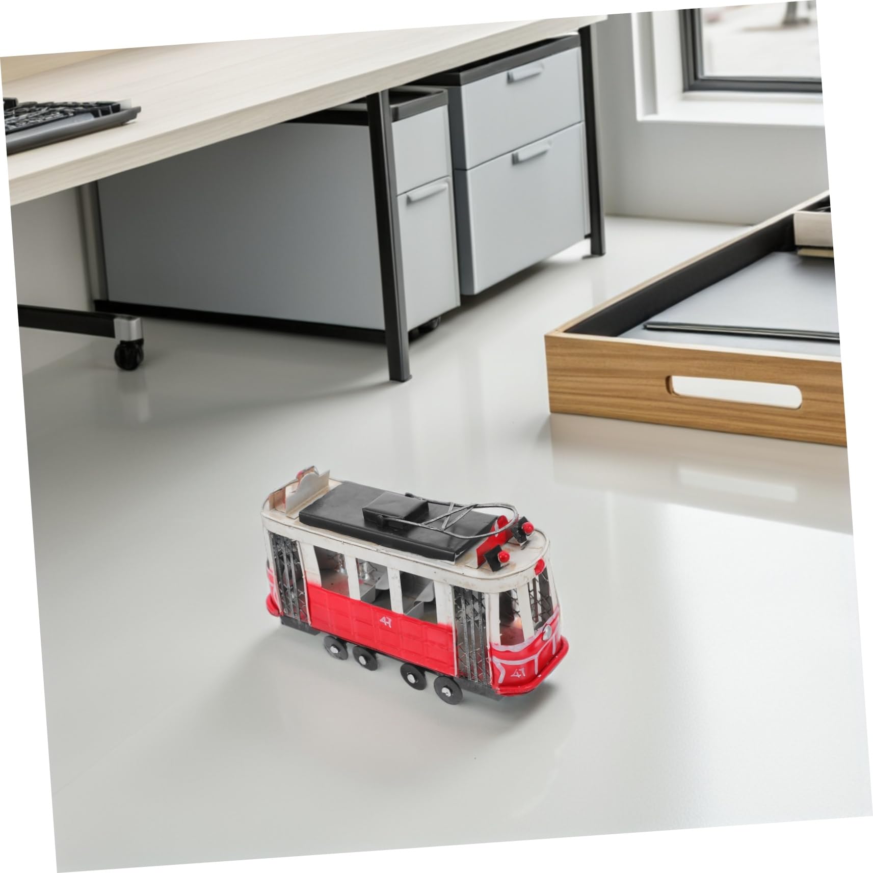 TOYANDONA Autobus Vintage in Ferro, Bus Britannico retrò da Collezione