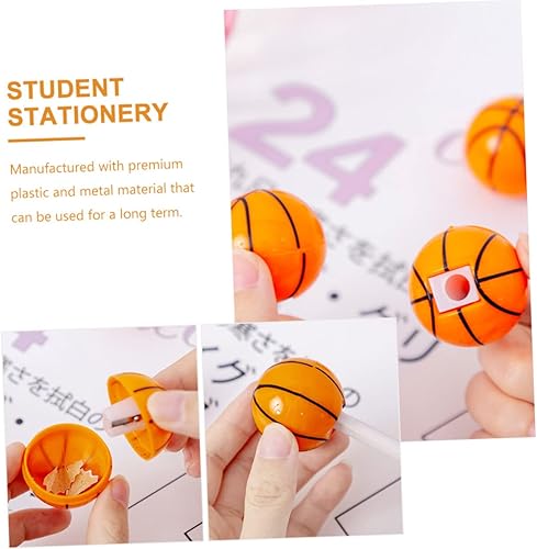 Miniatura 7 de 16 sacapuntas de colores, mini sacapuntas de baloncesto, sacapuntas manual para sacapuntas en forma de baloncesto, sacapuntas de plástico