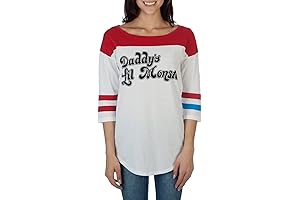 Daddy's Lil Monster Juniors Raglan T-Shirt - Suicide Squad Harley Quinn Inspired