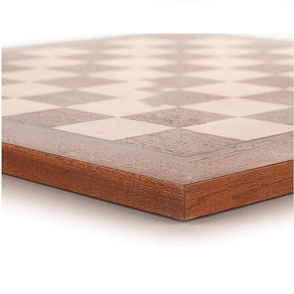 Scacchiera Set Scacchiera Portatile in Legno con Design Antiscivolo Intarsiato in Legno di Mogano E Legno di Acero Scacchiera da Torneo Professionale Set di Scacchi da 18,9 Pollici (Color : Chess Bo