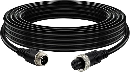 Miniatura 8 de Lonlonty Cable de cámara de 4 pines con cubierta de tubo de corrugado, cable de extensión de aviación de 4 pines, cable de video de 4 pines para