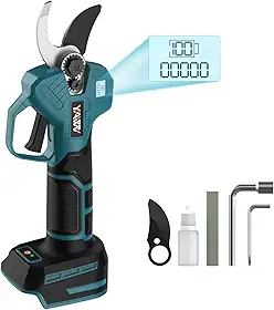 Tesoura de Poda Elétrica Sem Escovas para Bateria Makita de 18V, Tesoura de Poda Portátil Sem Fio com Visor Lcd E Lâminas Sk5, Diâmetro de Corte Ajustável de 2 A 3 Cm para Poda de Árvores