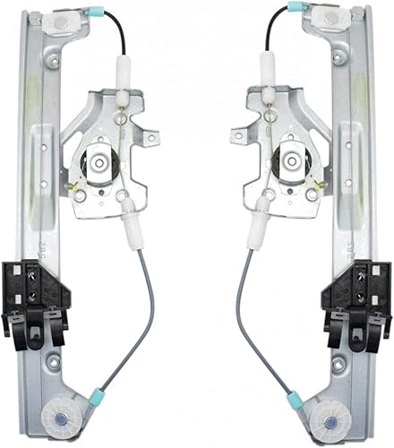 Miniatura 603 de TRQ Juego de elevalunas manual para el lado del conductor y del pasajero compatible con Chevrolet Tracker 1998 1989-1997 Geo 1989-1998 Suzuki