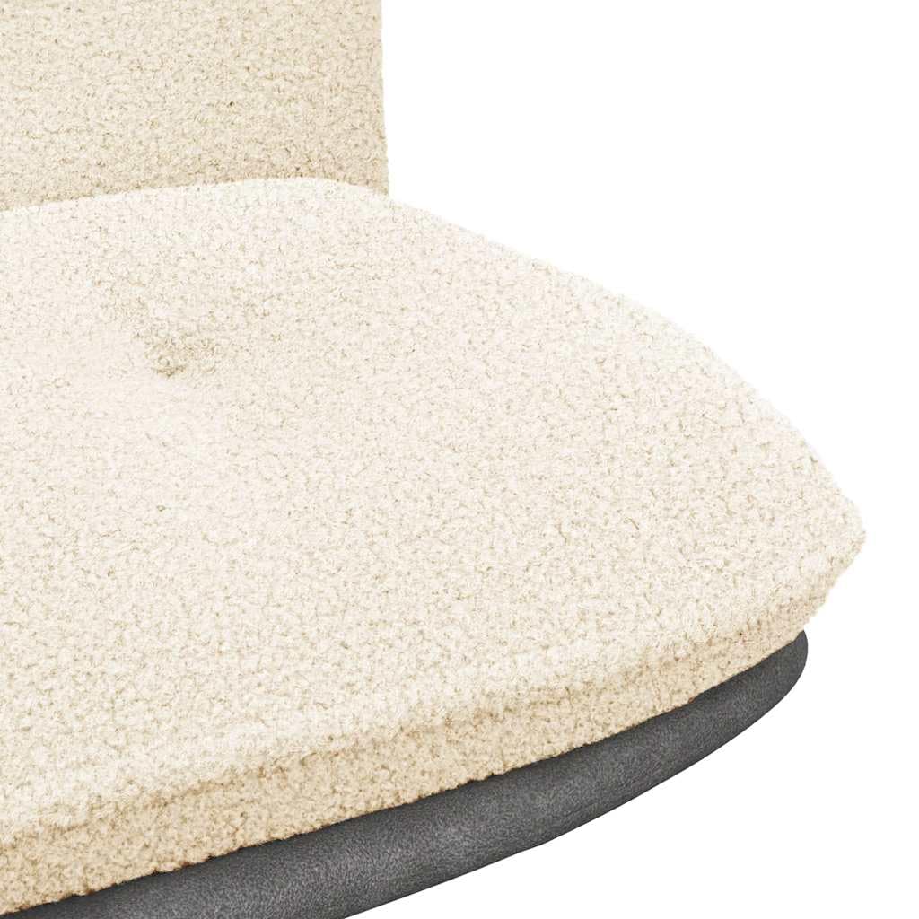 Generisch Silla giratoria de oficina color crema Tela