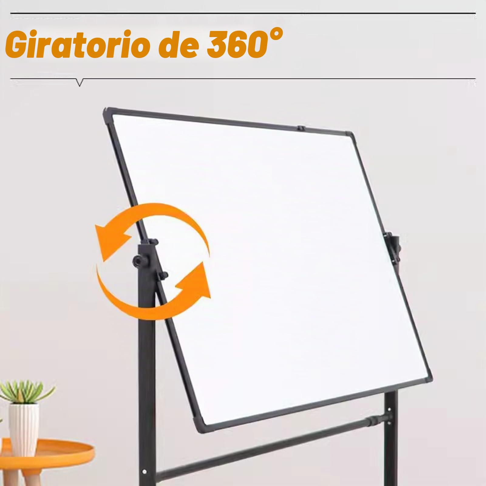 Soporte De Metal Móvil Negro con Ruedas, Soporte Universal Ajustable, para Pizarra, Pizarra, Tablón De Anuncios