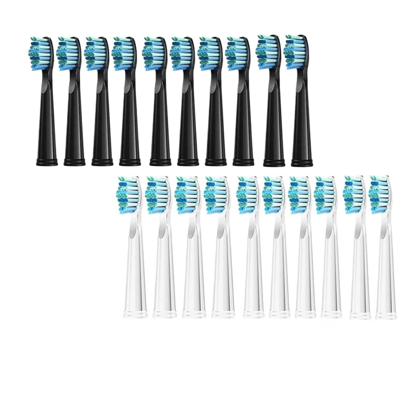 Testine di ricambio per spazzolino elettrico 507B 908 909 917 | Setole morbide con estremità arrotondate per l'uso quotidiano degli adulti(10pcs White)