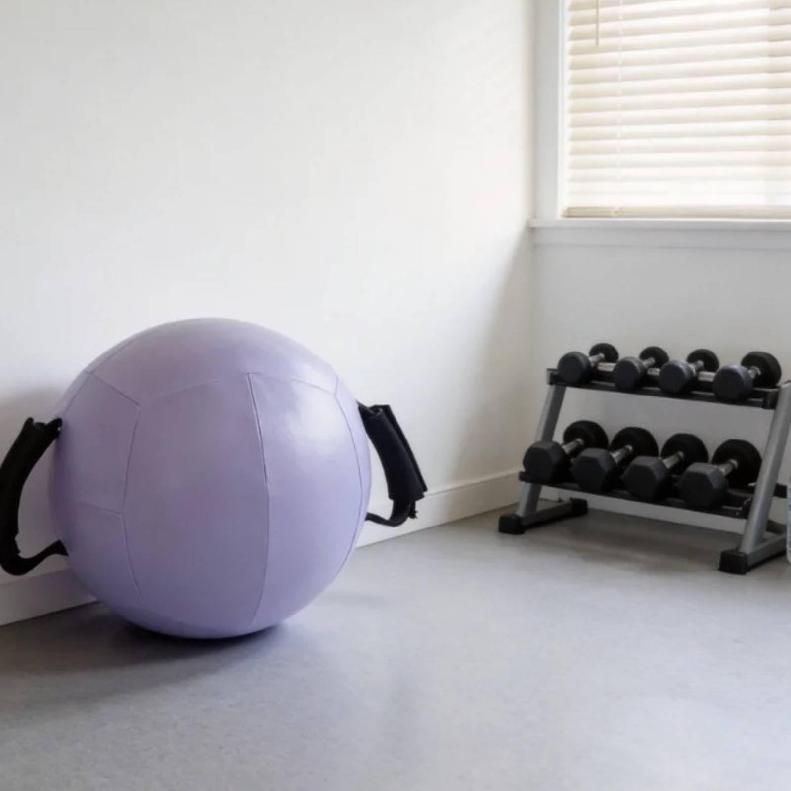 Gralara Balón Medicinal de Entrenamiento con Asas Balón de Fuerza Balón de Arena Balón para Entrenamiento Funcional TPE Antideslizante para Movimiento