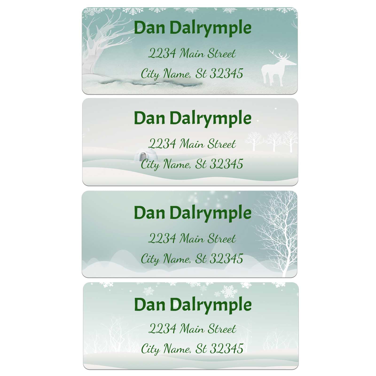 Personalized Address Labels mailing Labels Stickers Personalized Christmas Stickers 150pcs in Paper, Vinyl, Kraft Paper, Clear Material