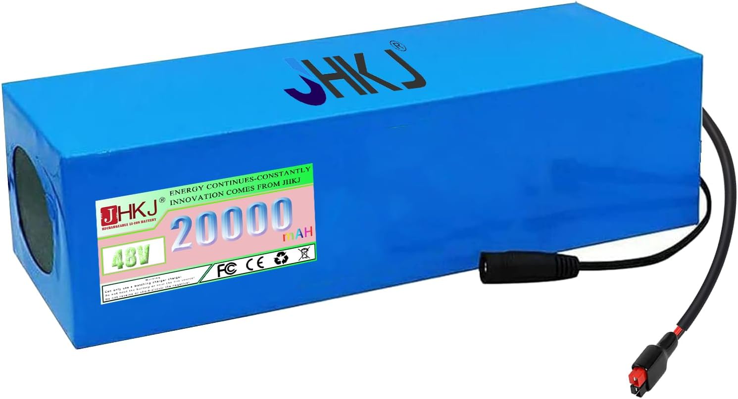 48 Volt Lithium Ion Battery 48V 20Ah Rechargeable Battery 48V Lithium Battery 48V Li Ion Battery for 200W - 1000W Motor Kit with Charger and BMS,48v20ah Anderson