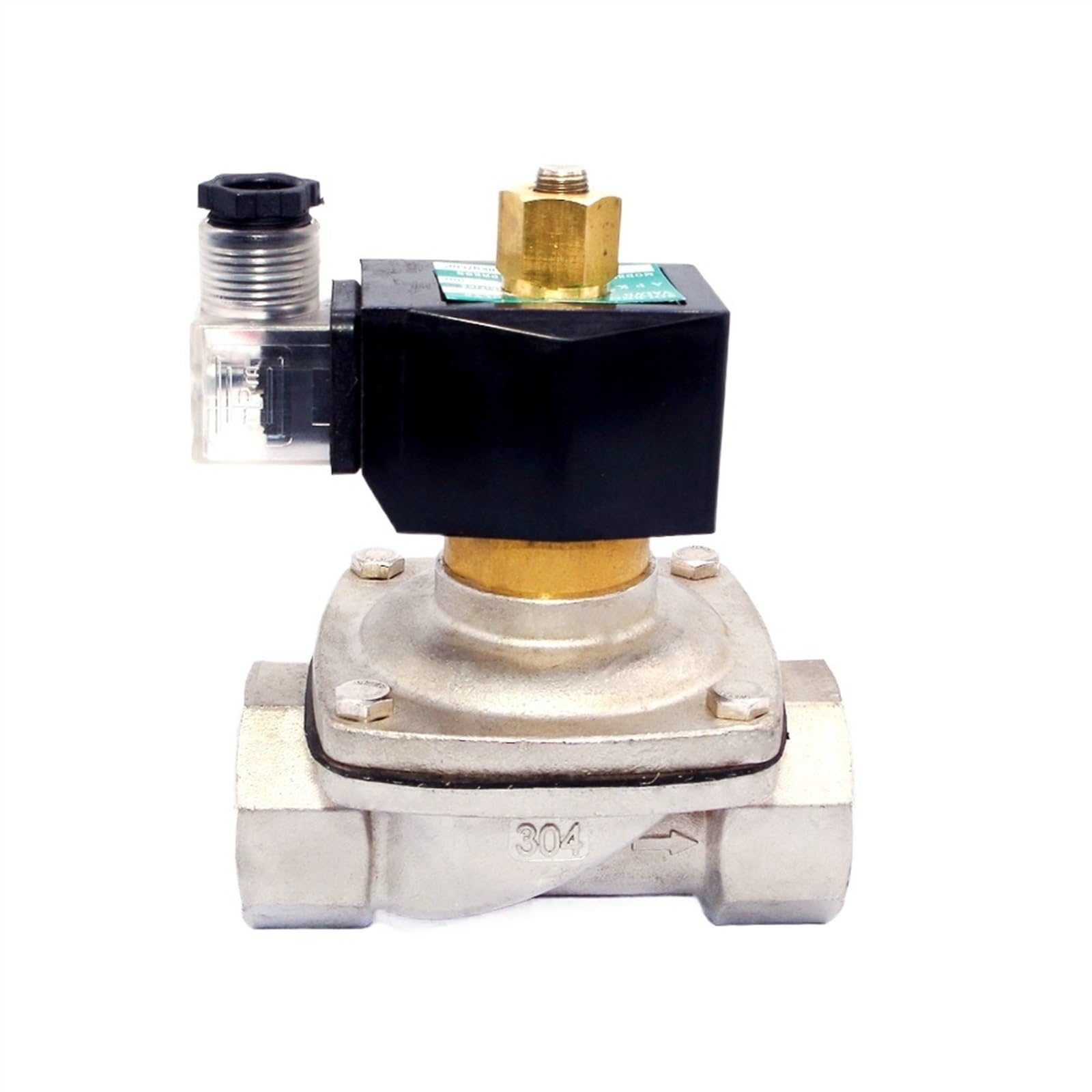 2/2 220VAC 2inch Normally Open Water Solenoid Valve High Temperature 150degree SS304(BSP-AC110V)