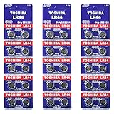 Toshiba LR44 Battery 3V Battery 1.5V Alkaline (30 Batteries)