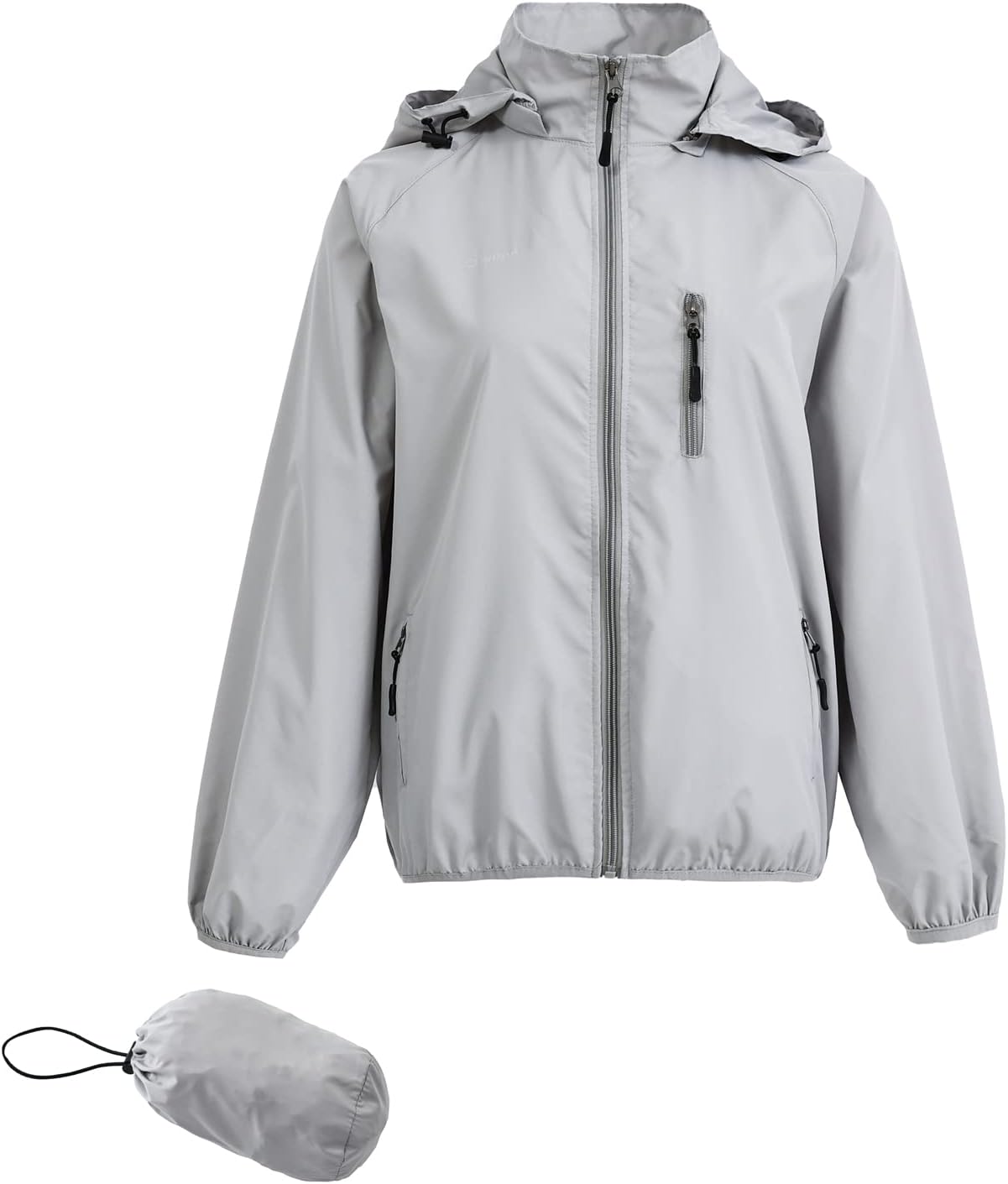 Spmor Women's Lightweight Waterproof Jacket Packable Windbreaker Running Coat
