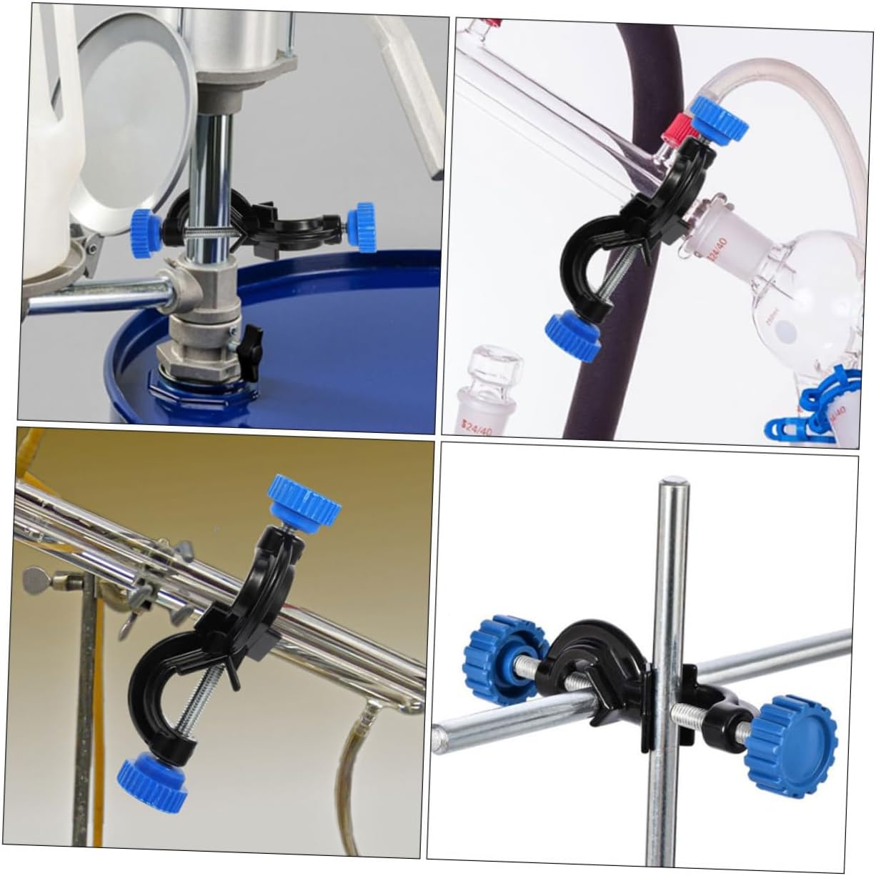 3pcs Heavy Duty Clamps for Lab Stand Swivel Clamp Holder Beaker Cross Holder