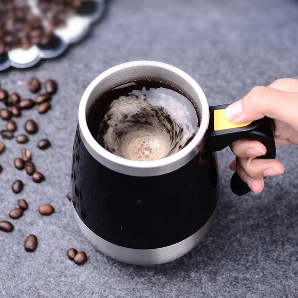 Mug électrique 400 ml, tasse à mélanger automatique, tasse à café, lait, boisson, mélangeur, acier inoxydable avec couvercle, boîte cadeau 15 Mug électrique 400 ml, tasse à mélanger automatique, tasse à café, lait, boisson, mélangeur, acier inoxydable avec couvercle, boîte cadeau 15
