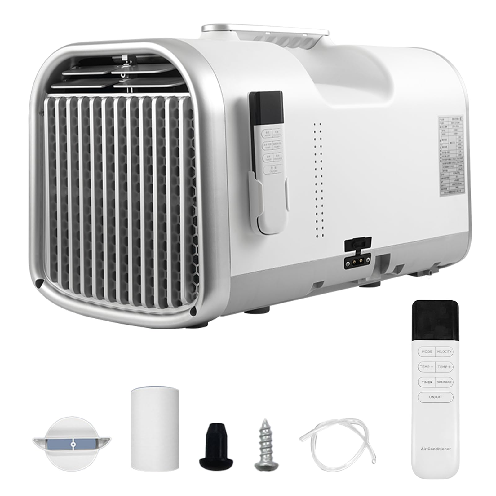 Vunhex T1-Pro 4400/5100 Btu Portable Air Conditioner, 330/400W Fast Cooling Inverter Mini Ac Unit With Four Modes, Low Power 330/400W, Quiet 42Db Ac Unit For Camping, Tent, Rv, Car, Truck, Indoor(T1-Pro)