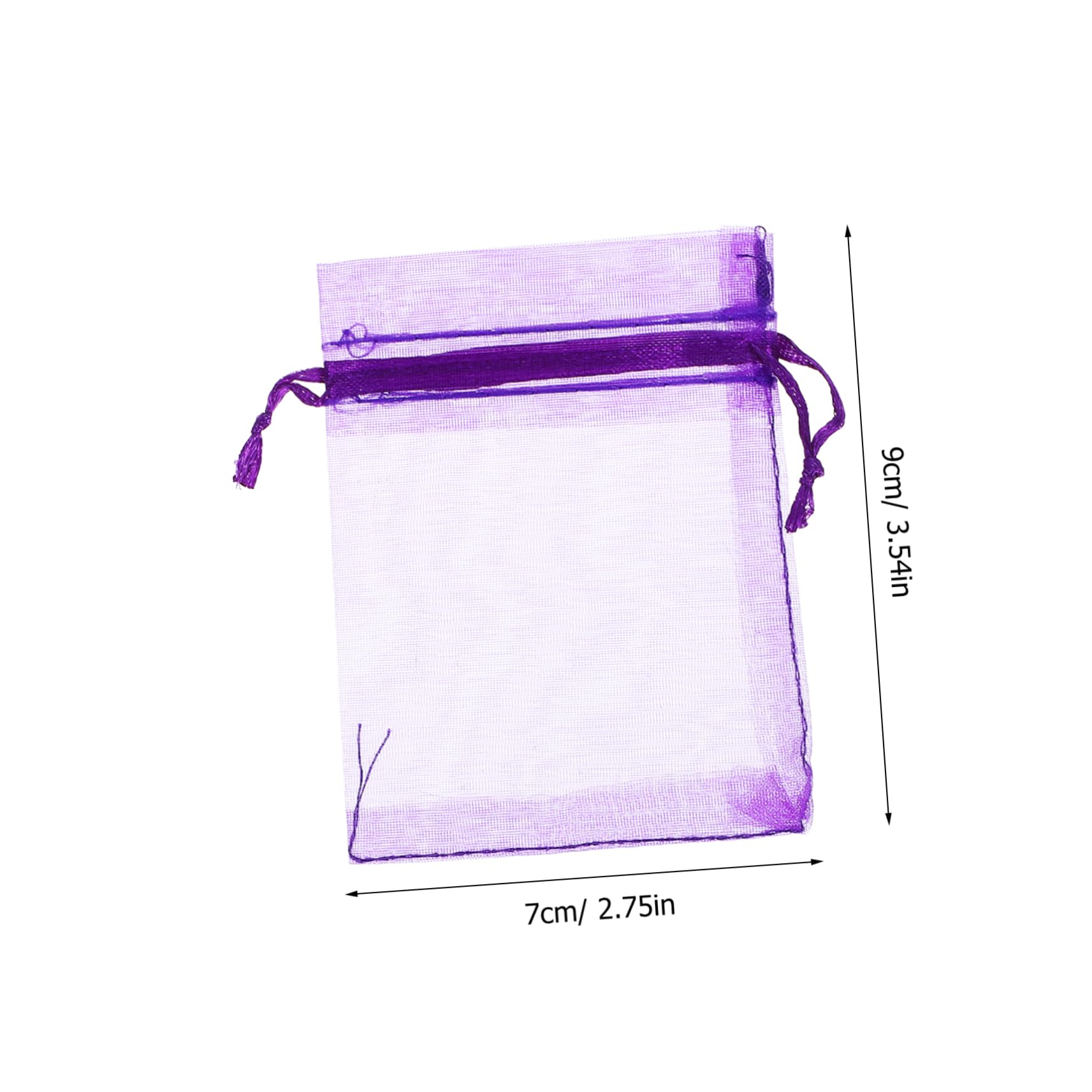 Cabilock 5 Sätze Leere Lavendelsäckchen Aus Feinem Netzstoff Für DIY Duftbeutel Schmuckverpackung Hochzeiten Partys 100 Stück * 5