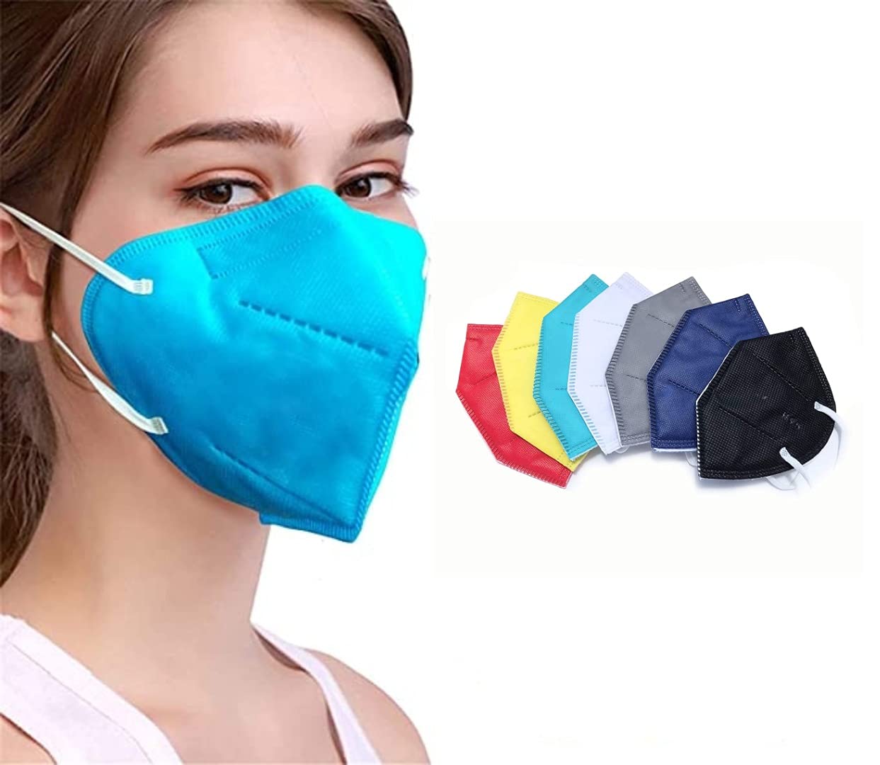 Kaashmora Export N95 Mask Reusable and Washable Pack of 100 pcs Dust protect, Comfortable and easy to wear Multicolour N95 Mask Combo Pack for Men & Women (Pack of 100) (B092HS4ZLX) Amazon Price History, Amazon Price Tracker