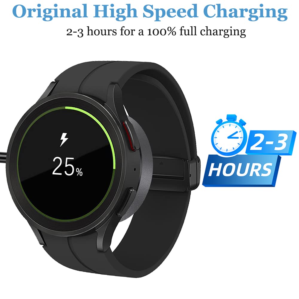 Ładowarka kompatybilna z Galaxy Watch 6 / Watch 5 Pro, kabel do ładowania typu C z obudową ze stopu aluminium do zegarka Samsung Galaxy Watch 5/4/3, 1 m