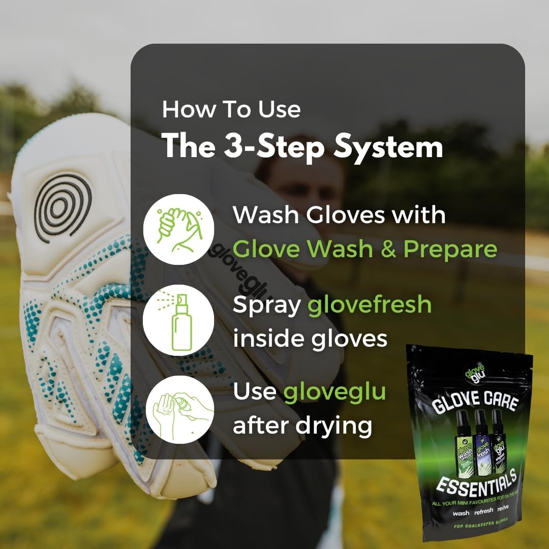gloveglu Męskie rękawice bramkarskie Care Essentials Pack, czarne, jeden rozmiar